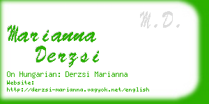 marianna derzsi business card